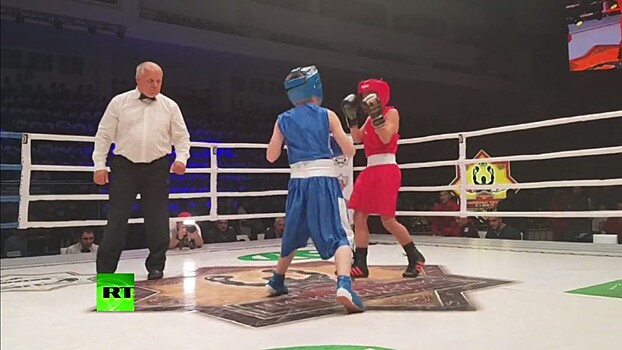 Десятилетний сын Кадырова победил в показательном боксерском поединке