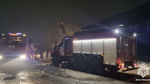 В Тульской области потушили пожар на производстве