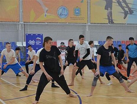 В День защитника Отечества самарские волонтеры приняли участие в тренировке по кекушинкай-карате