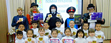 Автоинспекторы на комплексе «Байконур» провели спортивное мероприятие по ПДД для воспитанников детского сада
