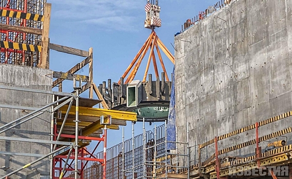 На курской АЭС установили элемент ловушки расплава