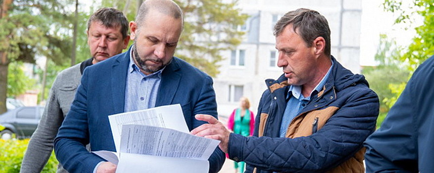 Руслан Заголовацкий проверил ход работ по благоустройству в Ликино-Дулево