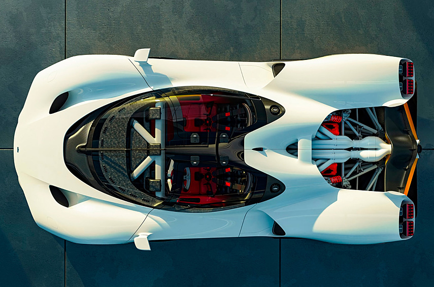 Мотор создала фирма Hartley Engines из Новой Зеландии. Атмосферный V12 6.5 развивает 1070 лошадиных сил и 860 Нм, крутится до 13 тысяч оборотов в минуту и сочетается с семиступенчатой «механикой» CIMA.