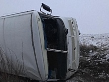 На трассе Орск-Новоорск автобус «ПАЗ» с пассажирами съехал в кювет