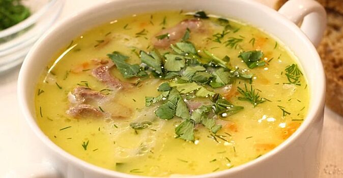 Вкусный сырный суп за 10 минут