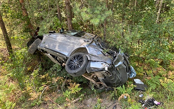 В Касимовском районе Land Rover врезался в дерево