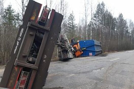 В Клепиковском районе опрокинулась фура