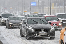 Пробки на московских дорогах достигли 9 баллов утром в субботу из‑за снегопада