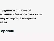 Сотрудники страховой компании «Гелиос» очистили Гайву от мусора во время сплава