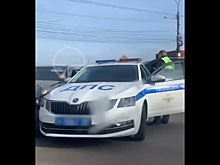 В Рязани в ДТП попал патрульный полицейский автомобиль