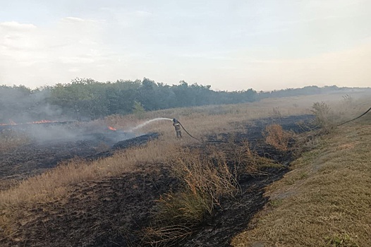 Гайский ГОК помог потушить степной пожар