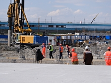 В Новосибирске приступили к монтажу основания кровли новой ледовой арены