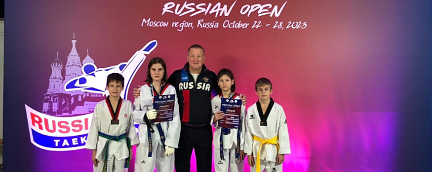 Красногорцы заработали три медали на турнире в тхэквондо Russian Open 2023
