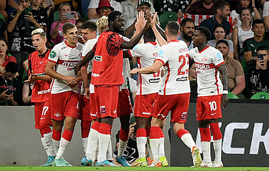 "Спартак" разгромил "Оренбург" в матче чемпионата России по футболу