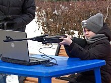 В центре города пензенцы показали мастерство владения винтовкой