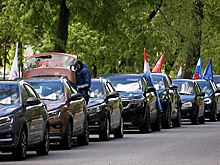 Как проходил патриотический автопробег к 80-летию Победы