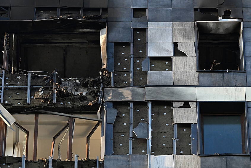 Последствия попадания БПЛА в жилой дом в Красногорске, 24 июня 2025 года