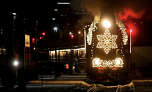 Поезд Деда Мороза прибыл в Санкт-Петербург