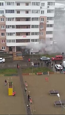 В Московском микрорайоне Краснодара произошел пожар