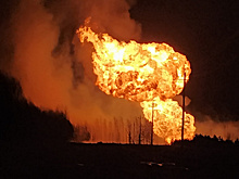 В Рязанской области горит магистральный газопровод