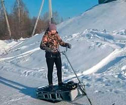 Житель Златоуста смастерил снегоход-гироскутер