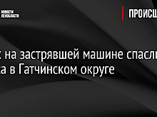 Двоих на застрявшей машине спасли из леса в Гатчинском округе