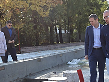 В Пущине в три этапа зальют основание чаши фонтана