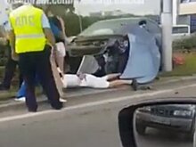 В Уфе пьяный водитель протаранил буквы с названием города