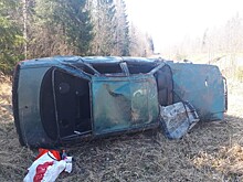 В Тверской области опрокинулся автомоибль