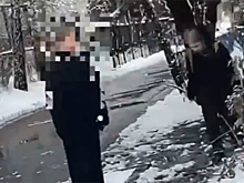 Школьники забрасывают лобовые стекла автобусов снежками в Краснообске