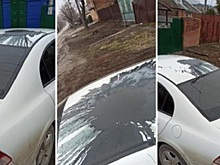 Версию мести не рассматриваю: машину батайчанина ночью облили жидкой резиной