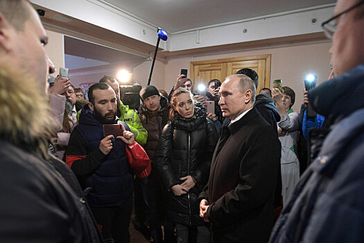 Путин пообещал наказать виновных в пожаре в Кемерово