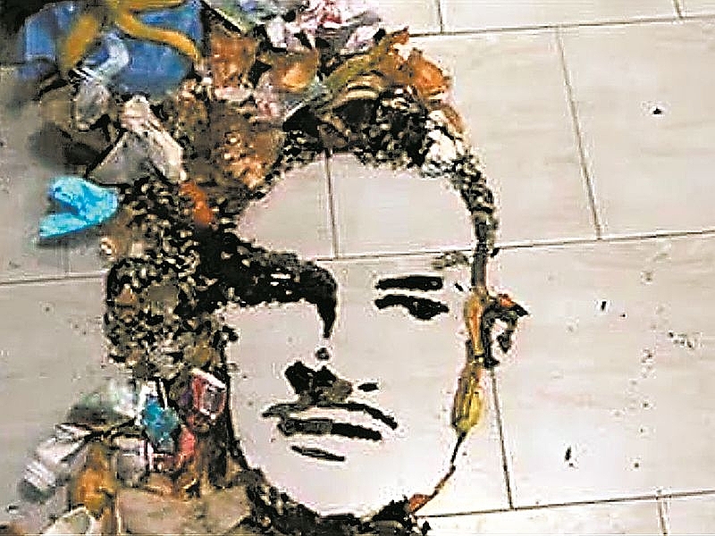 Экологичный Моргенштерн: башкирская художница изобразила рэпера с помощью мусора