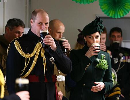Принц Уильям и Кейт Миддлтон отметили День святого Патрика пинтой Гиннесса