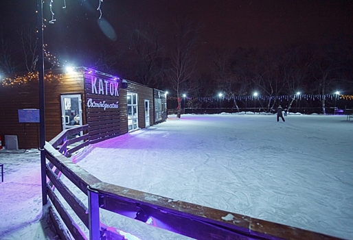 Омские парки объявили о работе катков в новогоднюю ночь