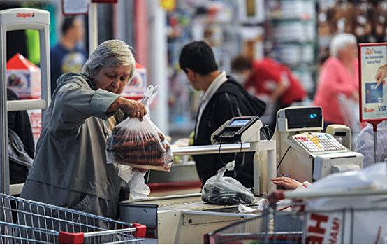 Средний чек россиян в магазинах составил 512 рублей