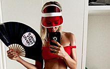 Тело дня: Валерия Козлова демонстрирует фигуру и круглые бедра в красном бикини
