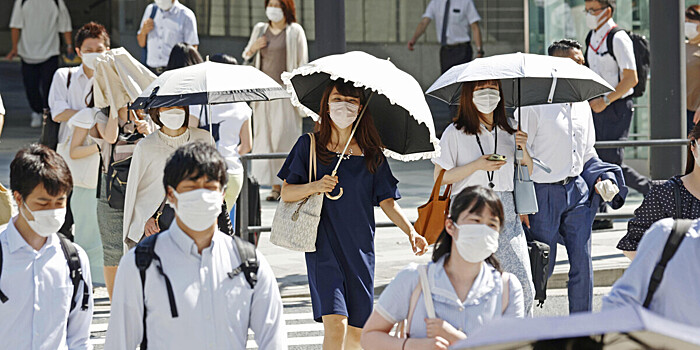 С тепловым ударом госпитализированы более 100 жителей Токио