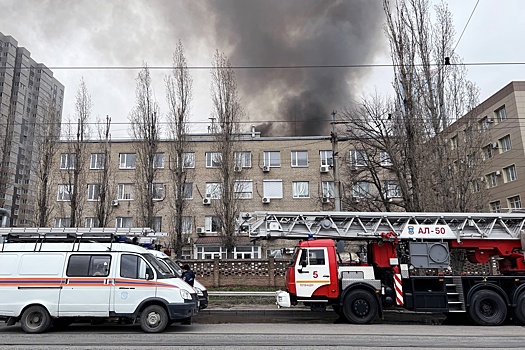 Ростовский губернатор озвучил причину пожара в здании ФСБ