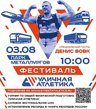 В Новотроицке 3 августа состоится мультиспортивный фестиваль «Уличная Атлетика»