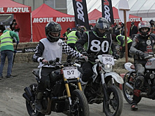 На площадке московского «Экспоцентра» состоялись гонки Flat Track