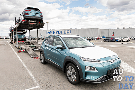 Первые электрические кроссоверы Hyundai Kona Electric с чешского завода отправилась к покупателям