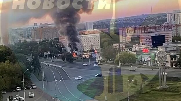 Пожар на проспекте Победы: сгорел мясной магазин