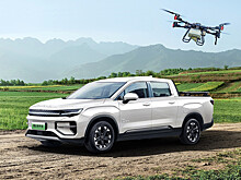 Пикап Radar от Geely обзавёлся дальнобойной версией с сельскохозяйственным коптером