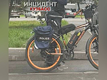 Загадочный "силовик" на велосипеде озадачил кемеровчан
