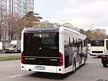 В Подмосковье запустили первый в России автобус с дизель-электрическим приводом