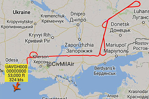 Самолет ВМС США засекли над Крымом