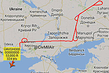 Самолет ВМС США засекли над Крымом
