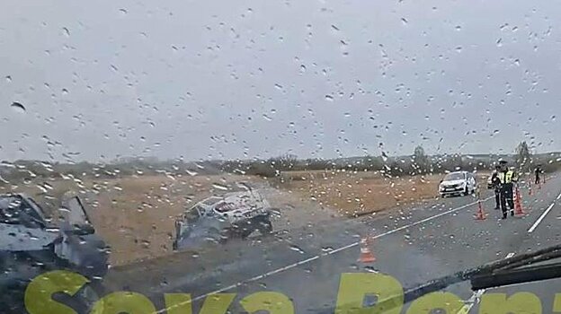 Под Нижним Ломовом автомобиль ГИБДД слетел с дороги после аварии