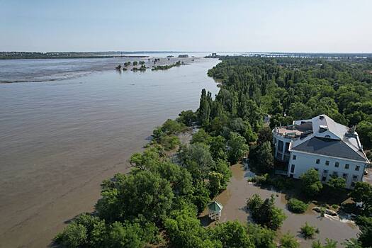 Город Алёшки практически полностью затоплен из-за подрыва Каховской ГЭС